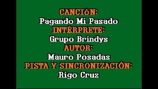 Pagando Mi Pasado  Grupo Bryndis  KARAOKE COMPLETO [upl. by Notlew533]