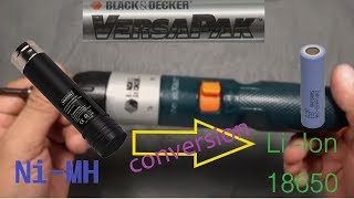 Versapak Battery Lithium Ion 18650 Conversion  3D Printed [upl. by Namdor]