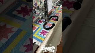 Perm  Modern EdgetoEdge Quilting Pantograph from Longarm League [upl. by Anikehs]