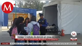 Instalan 5 módulos para garantizar seguridad a estudiantes en CdMx [upl. by Frere]