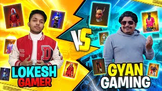 Lokesh Gamer Vs Gyan Gaming Best Collection Battle Who Will Win The End 🤯 Garena Free Fire [upl. by Lytsirhc]