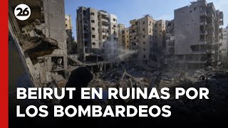 MEDIO ORIENTE  Beirut en ruinas por los bombardeos [upl. by Magnum]