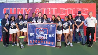 2023 CUNYACHSS Womens Tennis Championship No 1 Baruch vs No 2 Hunter Highlights [upl. by Asserat]