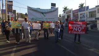 En Culiacán se registró la quinta marcha contra el gasolinazo [upl. by Hcurab]