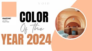 COLOR OF THE YEAR 2024 BY PANTONE pantonecolor coloroftheyear 2024trends peachfuzz [upl. by Ysak465]