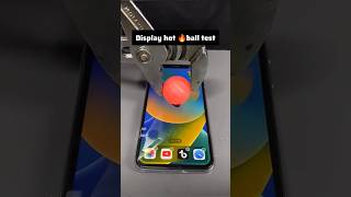 Red Hot Ball on iPhone Screen  Damage Test and Review  viral shorts display iphone13plus [upl. by Halilahk]