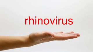 How to Pronounce rhinovirus  American English [upl. by Ydniw]