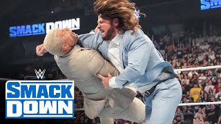 FULL SEGMENT AJ Styles attacks Cody Rhodes SmackDown highlights May 31 2024 [upl. by Anael901]