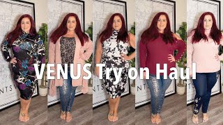 VENUS Plus Size Fall Try On Haul  Sept 2021  Curves Curls and Clothes [upl. by Ioab149]