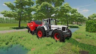 BALING GRASS HAY AND PLOWING FILED HOLLANDSCHEVELD FARM FS22 [upl. by Sallad958]