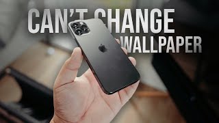 Why Can’t I Change Wallpaper on iPhone tutorial [upl. by Nevak342]