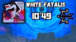 【MHWI】 White Fatalis Bow solo [upl. by Akehsat]