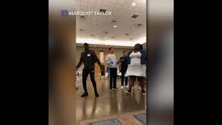 Watch Group breaks out in gospel song at Texas shelter [upl. by Dolli]