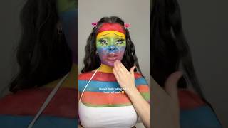 Worst feeling 😭 makeup halloween halloweenmakeup badcaseofthestripes [upl. by Grindle]