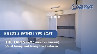 The Tapestry  3 Bed 2 Bath 990 sqft Mid Floor Unit for Sale🔑 [upl. by Orutra570]