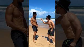 Mágica e praia🎩 magica shortsvideo [upl. by Atsejam]