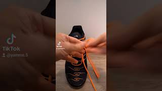 Tuto lacets Nike Tn tutorial nike humour [upl. by Kcireddor]