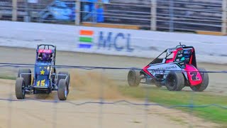 Meeanee Speedway  V6 Wingless Sprintcars  161124 [upl. by Kim]