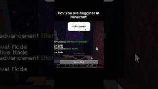 PovYou are Begginer in Minecraft [upl. by Ivah]