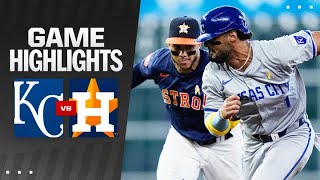 Royals vs Astros Game Highlights 9124  MLB Highlights [upl. by Nywled392]