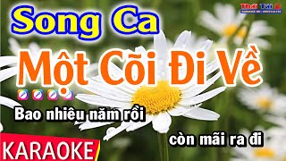 Karaoke Một Cõi Đi Về Song Ca  Thái Tài [upl. by Ami]