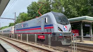 SEPTA ACS64 PushPull Trains On The Trenton amp West Trenton Lines June 2023 [upl. by Nagorb]