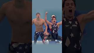 Swimmer Michael PhelpsJason LezakMemoryGreatest Relay In Olympic History shorts [upl. by Darryl]