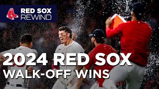 Boston Red Sox 2024 WalkOff Wins  Red Sox Rewind [upl. by Michale]