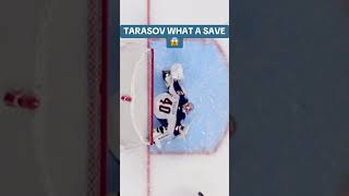 Daniil Tarasov Incredible Save 😱 hockey nhl nhlhockey goaliesaves goalie goalies [upl. by Eerot]