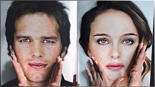 ASMR Tracing amp Describing Celebrity Faces [upl. by Eula629]