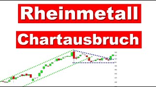 Rheinmetall Aktie Chartanalyse Ausbruch aus dem Dreieck [upl. by Megdal119]