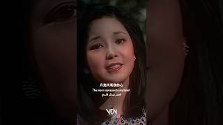 Teresa Teng  The moon represents my heart ♥️🌝 teresateng lyricsvideo mandrin song 70s [upl. by Annoeik]