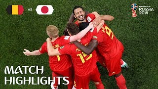 Belgium v Japan  2018 FIFA World Cup  Match Highlights [upl. by Ycnan]