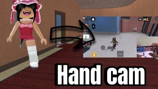 Playing mm2 w handcam [upl. by Yedsnil]