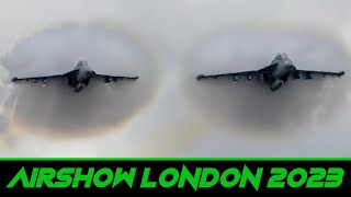 EA18G Growler Demo  2023 Airshow London 3D Binaural Audio🎧 [upl. by Yenalem]