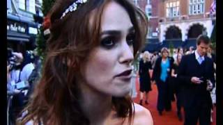 Keira Knightley interview at Atonement premiere [upl. by Dionne]