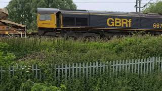 GB Railfreight 66701  6L37 13th June 2024 [upl. by Hotze]