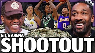 Gilbert Arenas Challenges EVERYONE To Shoot For 100k [upl. by Oicatsana]