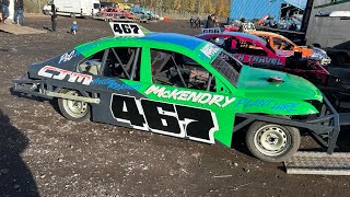 2L Saloon Stockcars Allcomers 1 Cowdenbeath Racewall 271024 [upl. by Alemahs457]