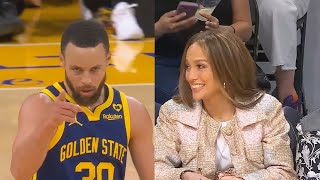 Stephen Curry Impresses Jennifer Lopez With Crazy 3 Pointer Warriors vs Lakers [upl. by Aniela182]