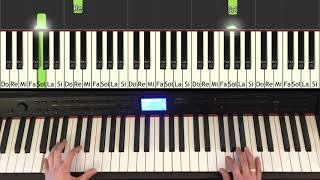 Mariage dAmour quotSpring Waltzquot  Paul de Senneville  comment jouer au piano Synthesia 12 [upl. by Goddart]