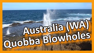 Australia  Western Australia  Point Quobba Blowholes [upl. by Aliakam280]