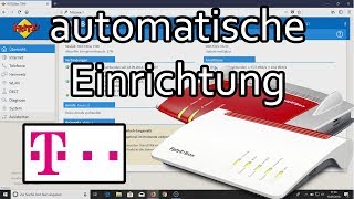 Fritzbox am Telekom Anschluss  Die automatische Einrichtung [upl. by Ayadahs]