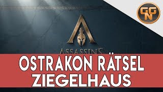 Assassins Creed Odyssey Guide  Ziegelhaus Ostrakon Rätsel Gelöst [upl. by Post]