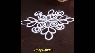 Navarathri special simple rangoli designsSmall rangoli for beginnersLatest kolam for festivals [upl. by Furie]