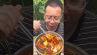 Eating show l Chinese food lchili Enoki mushroom food shortvdeo [upl. by Aina]