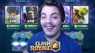 ÇIVDIVIYOVUM SEZON ÖDÜLLERİNDEN EFSANEVİ PATLAMASI Clash Royale [upl. by Eelir]