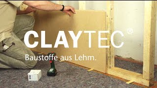 LehmTrockenbau mit CLAYTEC Pavaboard [upl. by Coulter707]