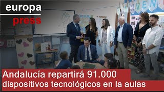 Andalucía repartirá 91000 nuevos dispositivos para quotavanzarquot en digitalización en las aulas [upl. by Rhine]