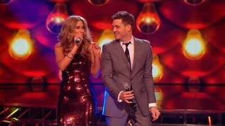 The X Factor 2009  Stacey amp Michael Buble Feeling Good  Live Show 10 itvcomxfactor [upl. by Naitsirt]